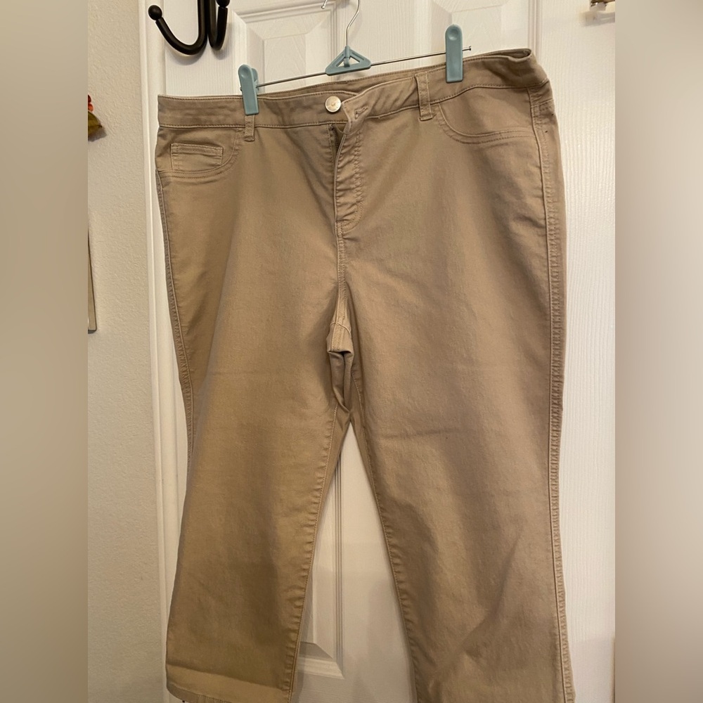 Style & Co. Women's Tan Cropped Pants